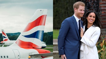 British Airways royal wedding-themed flight has crew all named Harry and Meghan