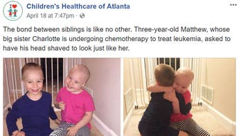 3-year-old boy shaves head to support big sister's cancer battle