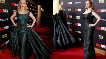 Christina Hendricks ditches skirt halfway through red carpet