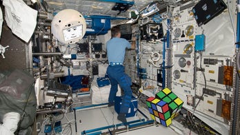 This flying space droid wants to make friends with astronauts