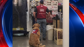 Texas Lowe's hires disabled veteran and his service dog