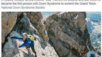 Athlete with Down syndrome first to conquer Grand Teton