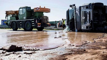 Massive chocolate spill shuts highway after tanker truck crash