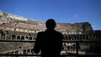 Tourist fined almost $25,000 for carving initial on wall of Rome’s Colosseum