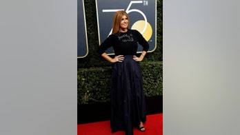 Connie Britton wears 'poverty is sexist' sweater at the Golden Globes