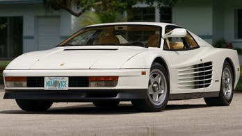 "Miami Vice" Ferrari Testarossa hitting the block