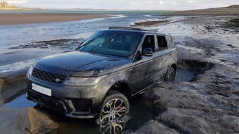 Trespassing tourists caught when their SUV gets stuck on protected beach