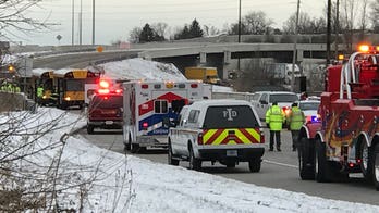 Twenty hospitalized after school buses crash into each other in Indiana