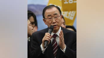 Ex-UN chief back in S. Korea, hints at presidential bid