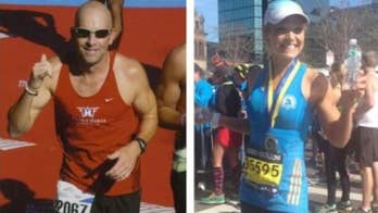 Anna Kooiman and Maj. Dan Rooney run the New York City Marathon