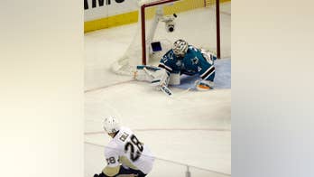 The Latest: Penguins lead Sharks 1-0 after first period