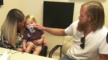 Deaf dad, toddler hear each other for first time