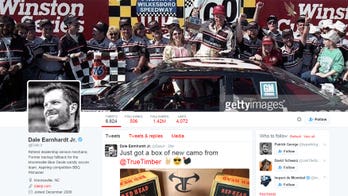 Dale Earnhardt Jr. passes Danica Patrick...on Twitter