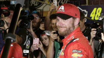 Dale Earnhardt Jr. throws own retirement party on pit road after last race
