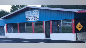 Naked driver slams into daycare center, flips car, police say