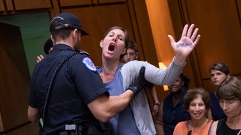 Kavanaugh hearing protests continue as Capitol Police charge 69 demonstrators Thursday