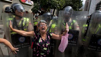 Venezuelan anti-government protesters clash with police
