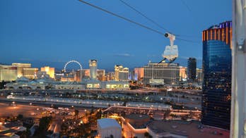 New Vegas zip line sends people soaring 50 stories above The Strip