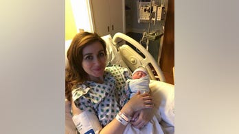 Doctor delivers patient's baby moments before own contractions start