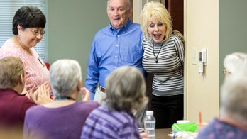Dolly Parton makes surprise visit to Tennessee senior center