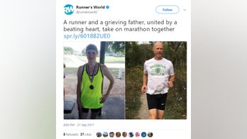 Runner and grieving father united by beating heart take on marathon