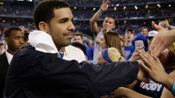 Rapper Drake helps the Wildcats celebrate