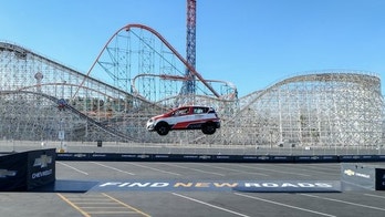 Rob Dyrdek lands record reverse car jump