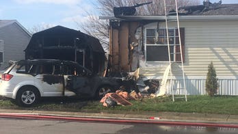 Student driver misses turn, slams into mobile home in Indiana