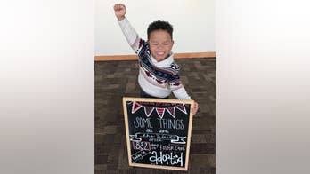 Yes! 3-year-old Arizona boy celebrates adoption in viral pix
