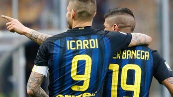 Icardi and Banega net hat tricks as Inter beats Atalanta 7-1
