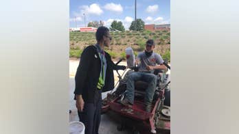 Maryland Chick-fil-A restaurant serves customer on riding lawn mower in drive-thru