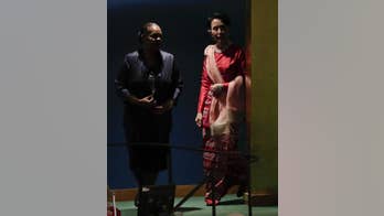 Suu Kyi makes 1st UN speech as Myanmar leader