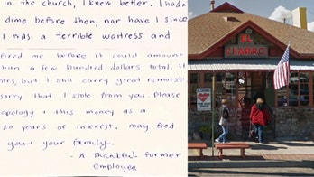 Former waitress in Arizona returns $1,000 she stole from restaurant in 1990s