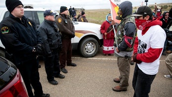 Dakota Access pipeline protesters set up camp in project's path for first time