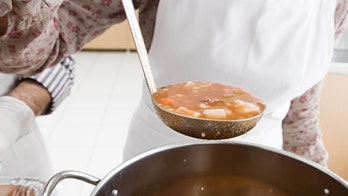 Restaurant worker wards off knife-wielding robber with soup ladle