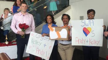 Southwest Airlines throws surprise airport wedding shower for newly engaged couple