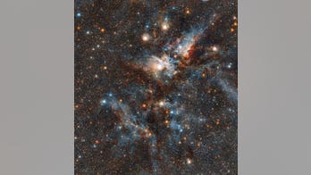 Baby stars glow through dust in these sparkling views of the Carina Nebula