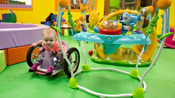 Homemade wheelchair offers paralyzed toddler sense of freedom