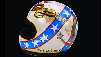 Evel Knievel crash helmet up for auction