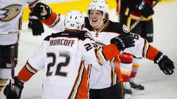 Horcoff scores, Gibson gets 3rd shutout as Ducks win 1-0 to end Flames' home winning streak