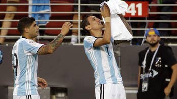 Argentina tops Chile 2-1 in last year's Copa final rematch