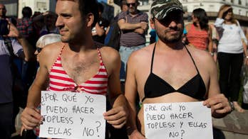 Topless protesters in Argentina criticize macho attitudes