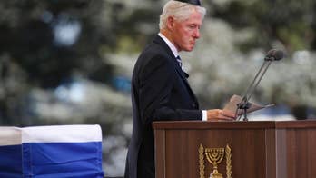 The Latest: Israel begins Peres funeral procession