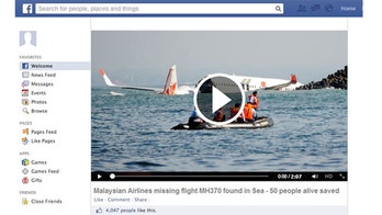 Missing Malaysian airliner scams strike Facebook