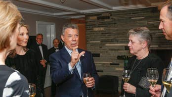 Colombia's Santos accepts Nobel Prize as 'gift from heaven'