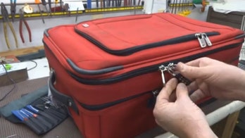 See how easy it is to break into locked suitcase