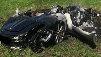 British driver totals Ferrari an hour after purchase