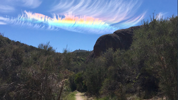 'Fire rainbow' spotted over Pinnacles National Park in California