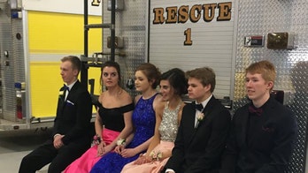 Minnesota firehouse welcomes teens for #BlizzardProm photo shoot
