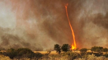 Rare 'fire devil' caught on film